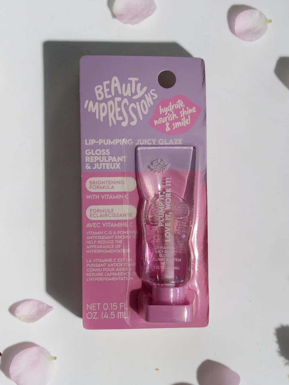 Impressions Lip-Pumping Juicy Glaze Gloss - Light Pink
